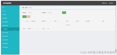 基于Python Django的超市商品與品牌管理系統設計與實現